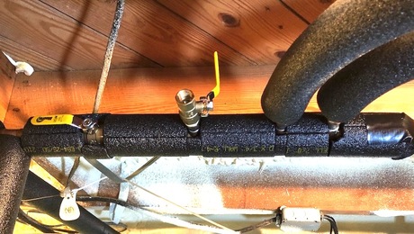 A new hot water manifold is the beginning of faster hot water