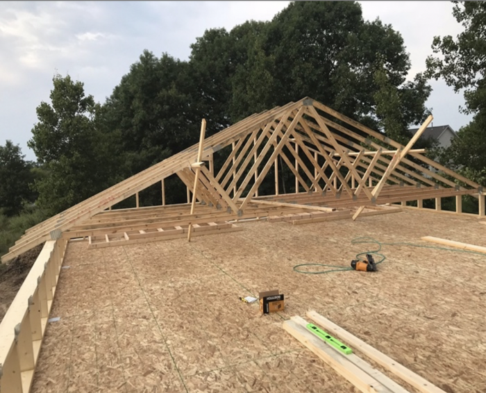 Attic OSB subfloor